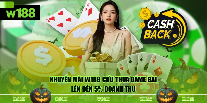 Khuyến Mãi W188 3 Khuyến mãi W188 cứu thua game bài lên đến 5% doanh thu